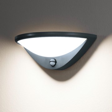 Eglo 97312 - LED Iluminação de parede exterior com sensor BELCREDA LED/9,3W/230V IP44