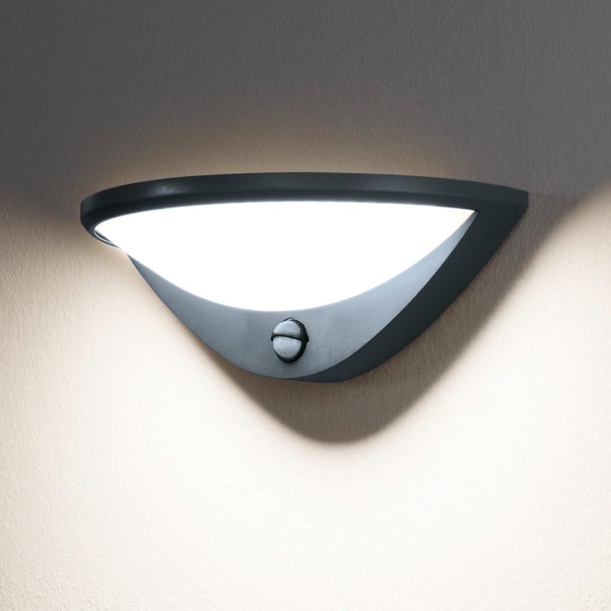 Eglo 97312 - LED Iluminação de parede exterior com sensor BELCREDA LED/9,3W/230V IP44