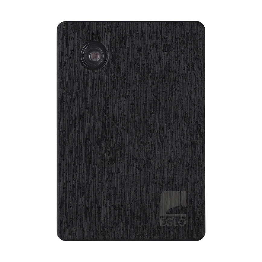 Eglo - Sensor de crepúsculo 2-100 lux preto IP44