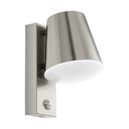 Eglo - Luz de parede de exterior com sensor 1xE27/10W/230V IP44