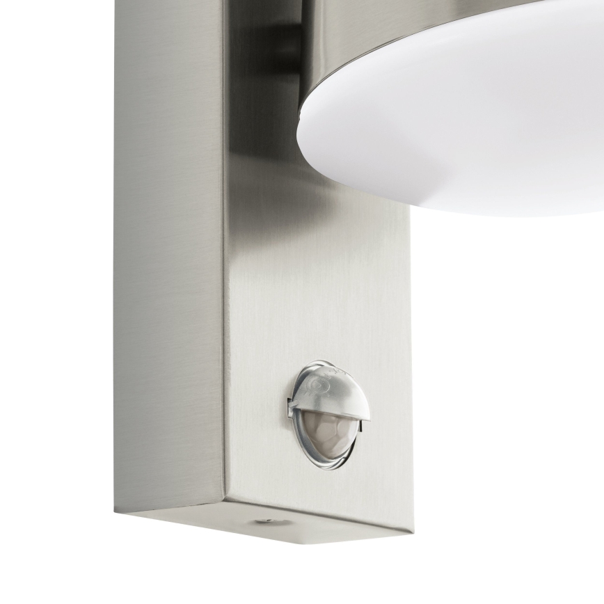 Eglo - Luz de parede de exterior com sensor 1xE27/10W/230V IP44