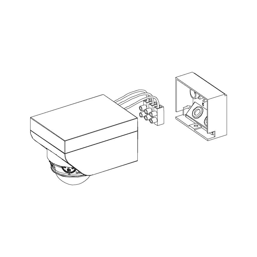 Eglo - Sensor de movimento de exterior 1m branco IP44