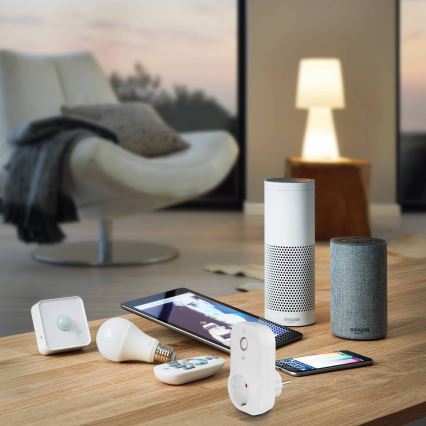 Eglo - Sensor de movimento ao ar livre CONNECT SENSOR 12 m 3xAA branco IP44