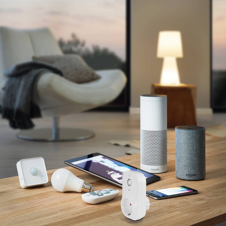 Eglo - Sensor de movimento ao ar livre CONNECT SENSOR 12 m 3xAA branco IP44