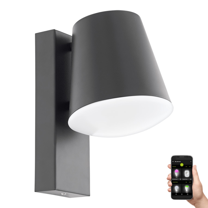 Eglo - Iluminação exterior LED com regulação CALDIERO-C 1xE27/9W/230V IP44