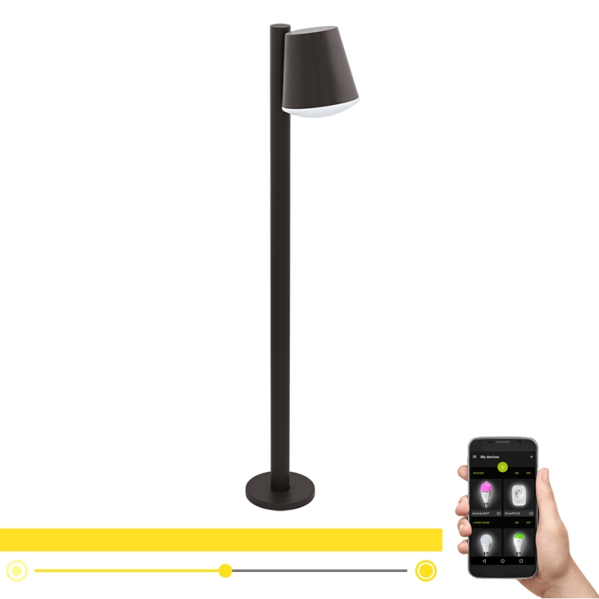 Eglo - LED RGB Regulação exterior candeeiro CALDIERO-C 1xE27/9W/230V antracite IP44