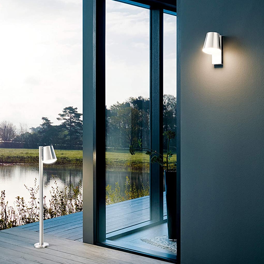 Eglo - Iluminação de parede exterior LED com regulação CALDIERO-C 1xE27/9W/230V IP44