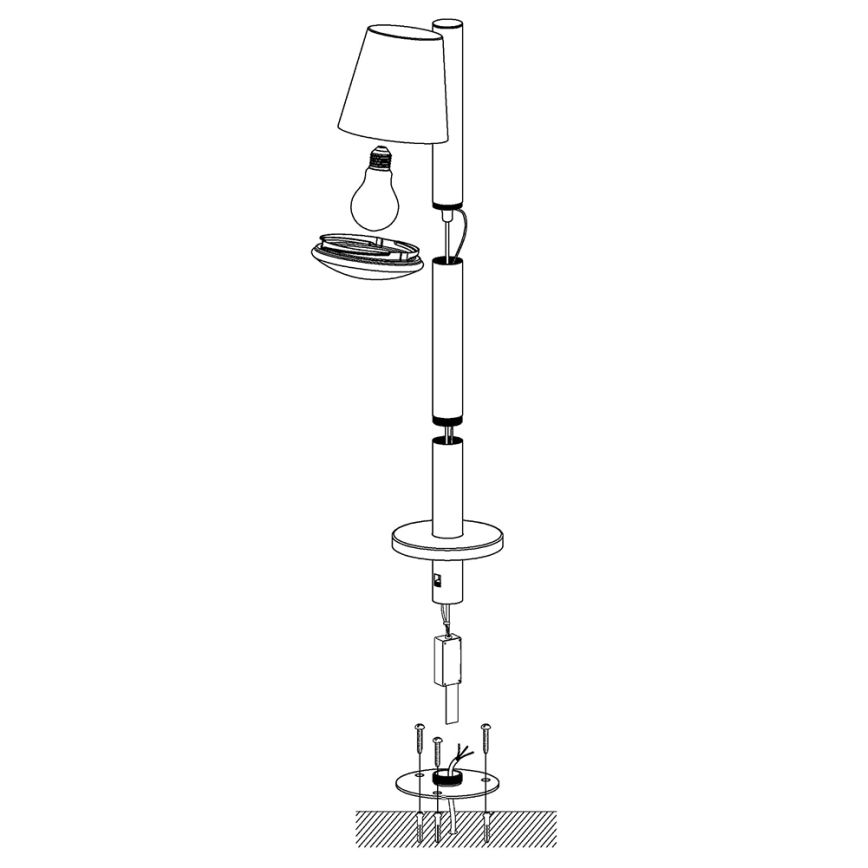 Eglo - Candeeiro exterior LED RGB com regulação CALDIERO-C 1xE27/9W/230V mate cromada IP44