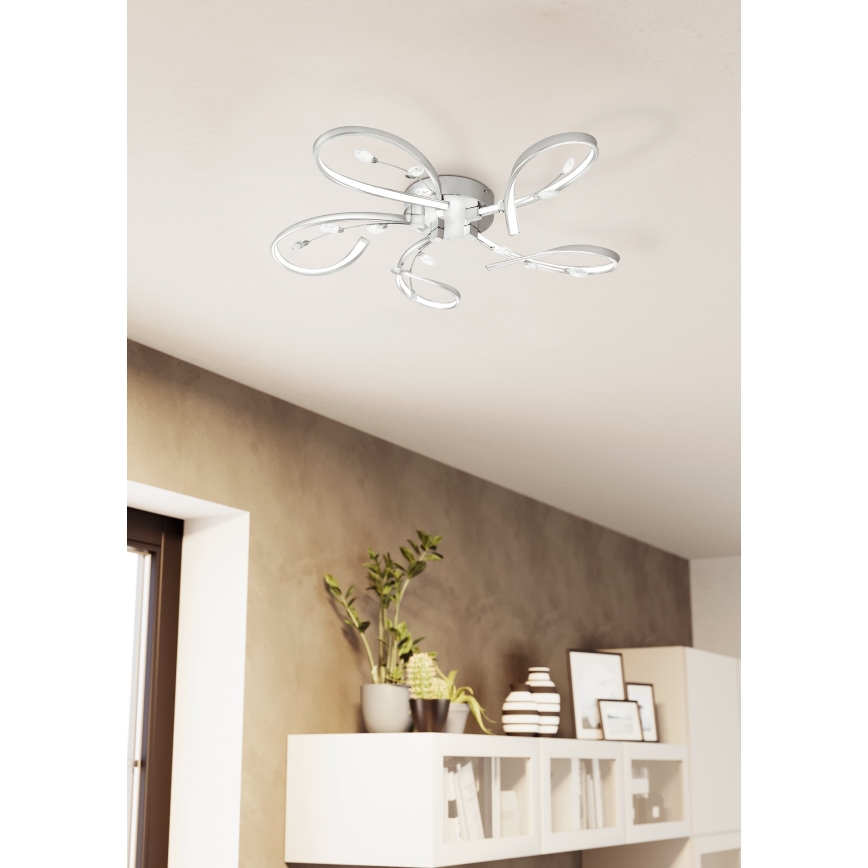 Eglo - Candelabro integrado de cristal LED 5xLED/6,6W/230V
