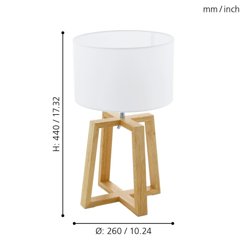 Eglo - Lâmpada de mesa 1xE27/60W/230V