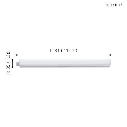 Eglo - Luz de fundo de armário de cozinha LED LED/3,2W/230V