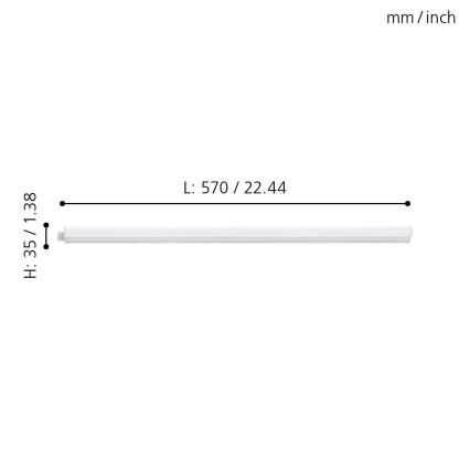 Eglo 97572 - Luz de fundo de armário de cozinha LED DUNDRY LED/6,4W/230V