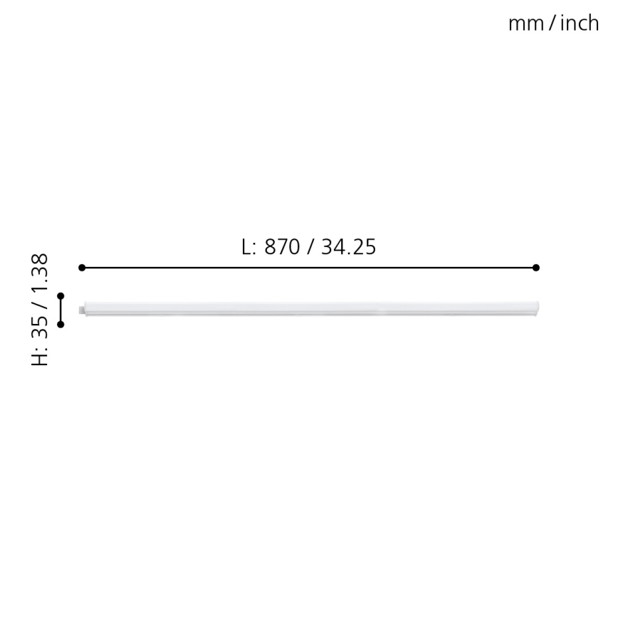 Eglo - Luz de fundo de armário de cozinha LED LED/8,2W/230V
