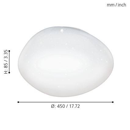 Eglo - Luz de teto fosca LED LED/21W/230V