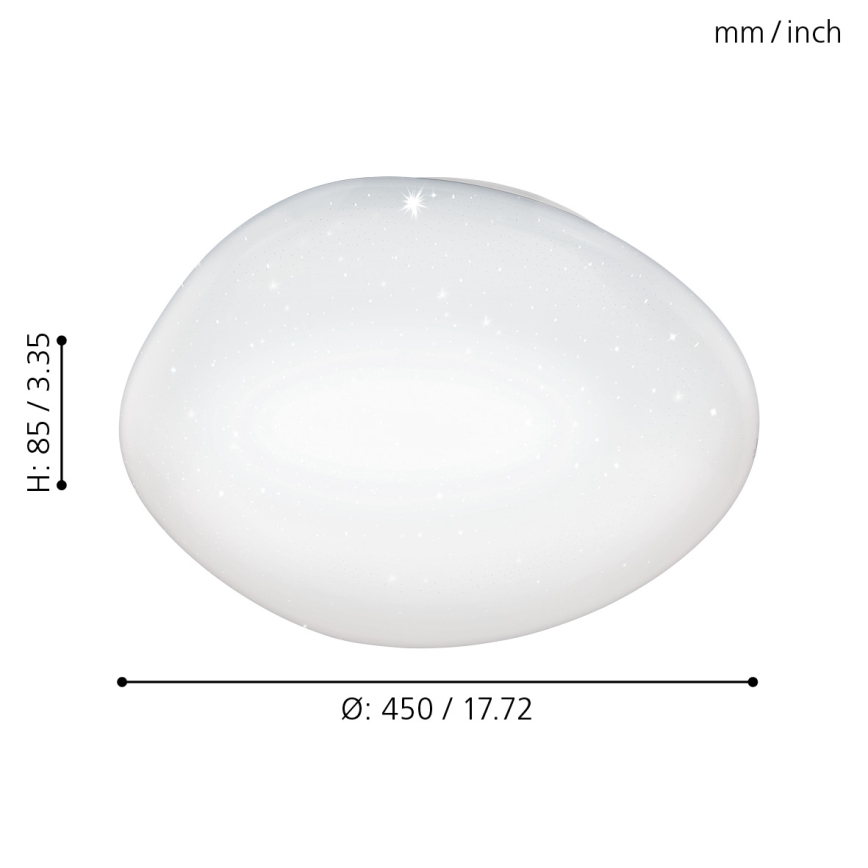 Eglo - Luz de teto fosca LED LED/21W/230V