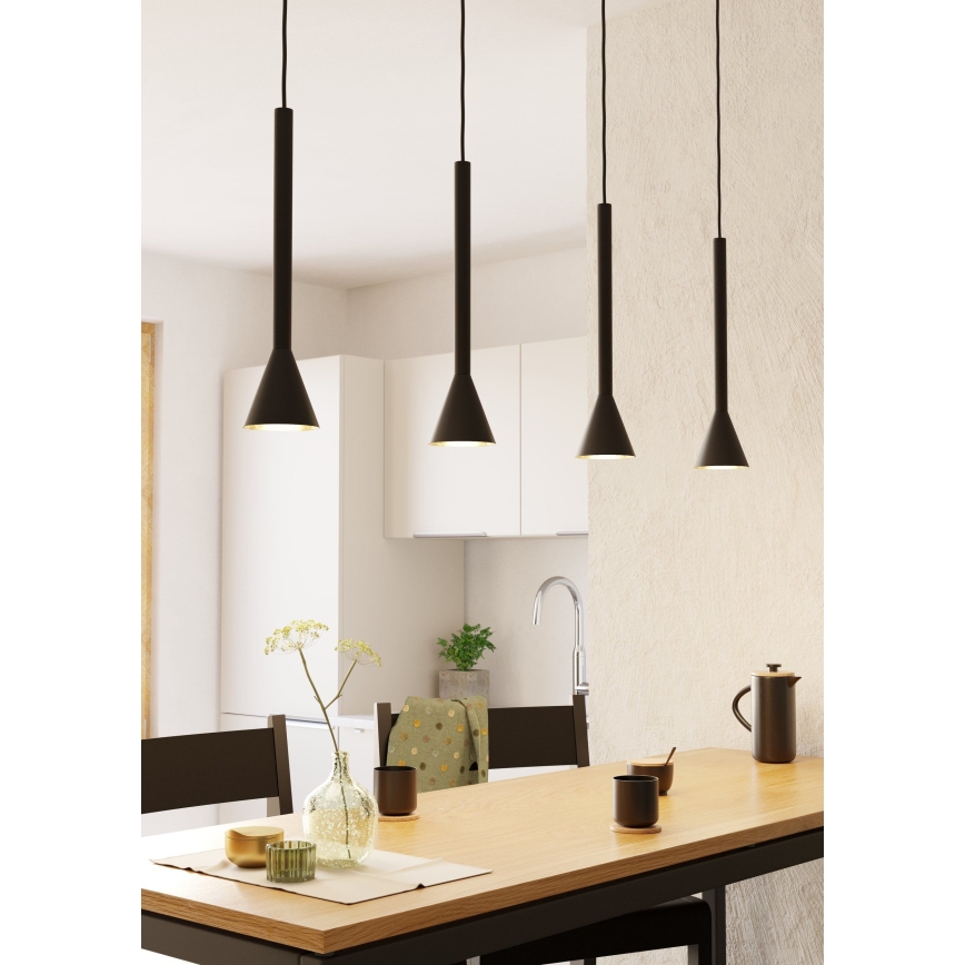 Eglo - Candelabro num fio LED 4xGU10/5W/230V