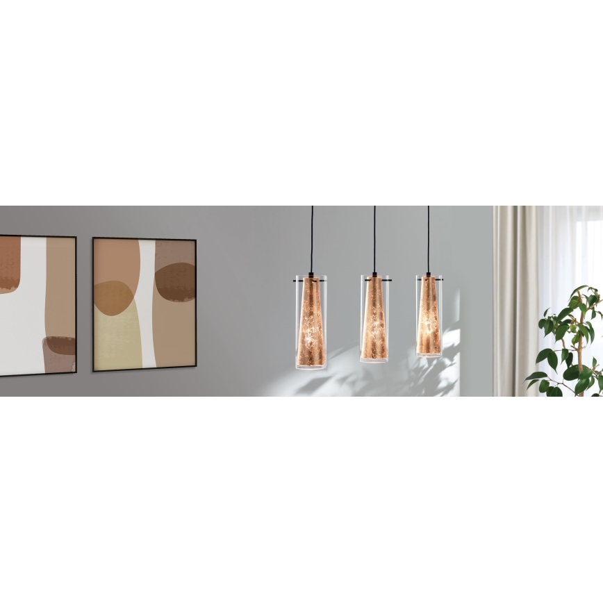Eglo - Candelabro num fio 3xE27/60W/230V