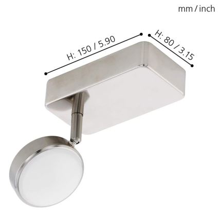 Eglo 97714 - LED RGB Foco com regulação CORROPOLI-C LED/5W/230V
