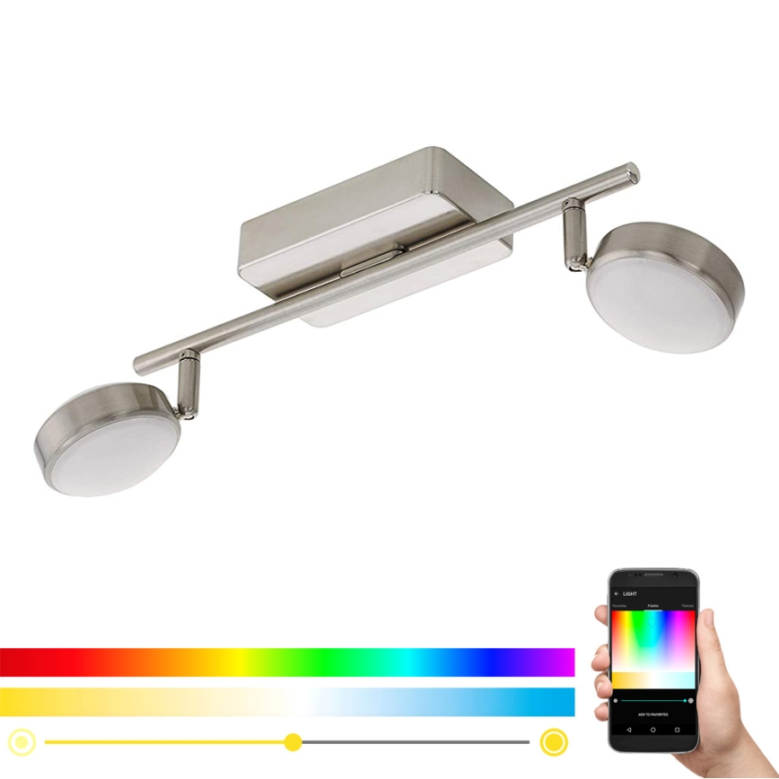 Eglo 97715 - LED RGB Foco com regulação CORROPOLI-C 2xLED/5W/230V
