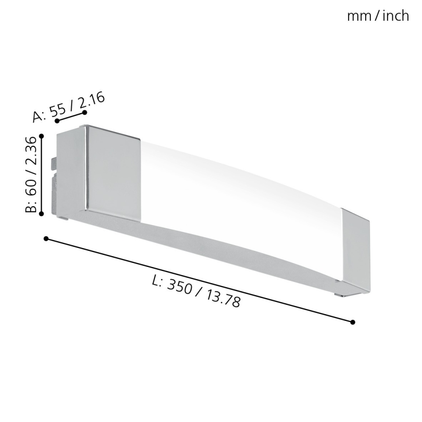 Eglo - Iluminação de espelho de casa de banho LED LED/8,3W/230V IP44