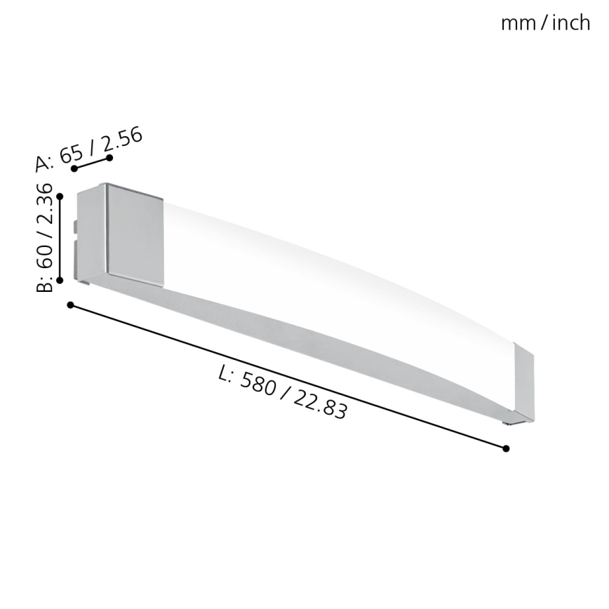 Eglo - Iluminação de espelho de casa de banho LED LED/16W/230V IP44