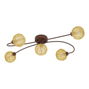 Eglo 97727 - Candelabro integrado LED CARIS 1 5xLED/3W/230V