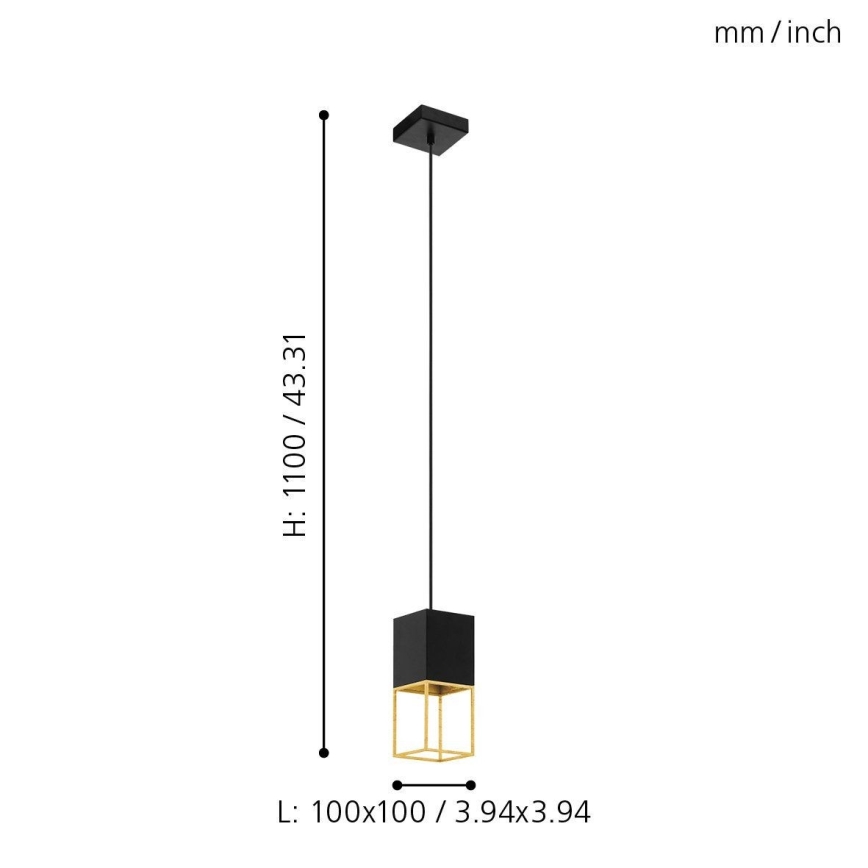 Eglo - Candelabro num fio LED 1xGU10/5W/230V