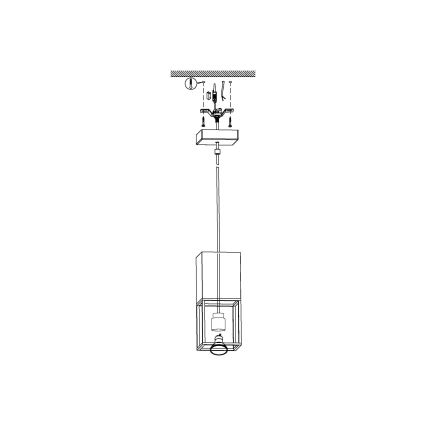 Eglo - Candelabro num fio LED 1xGU10/5W/230V