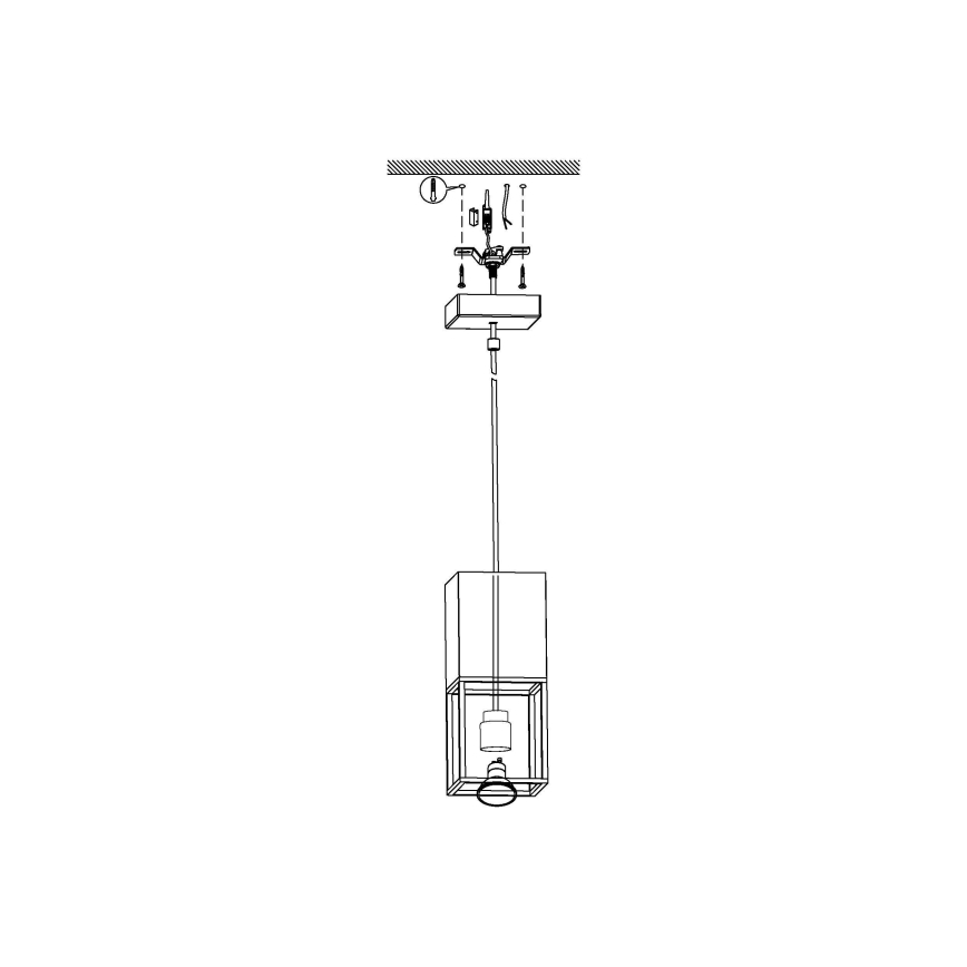 Eglo - Candelabro num fio LED 1xGU10/5W/230V