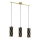Eglo 97767 - Candelabro num fio PINTO NERO 1 3xE27/60W/230V
