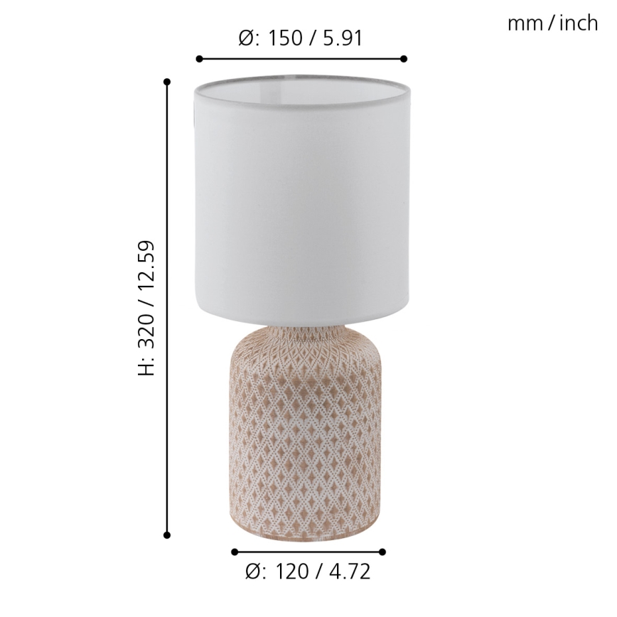 Eglo - Lâmpada de mesa 1xE14/40W/230V