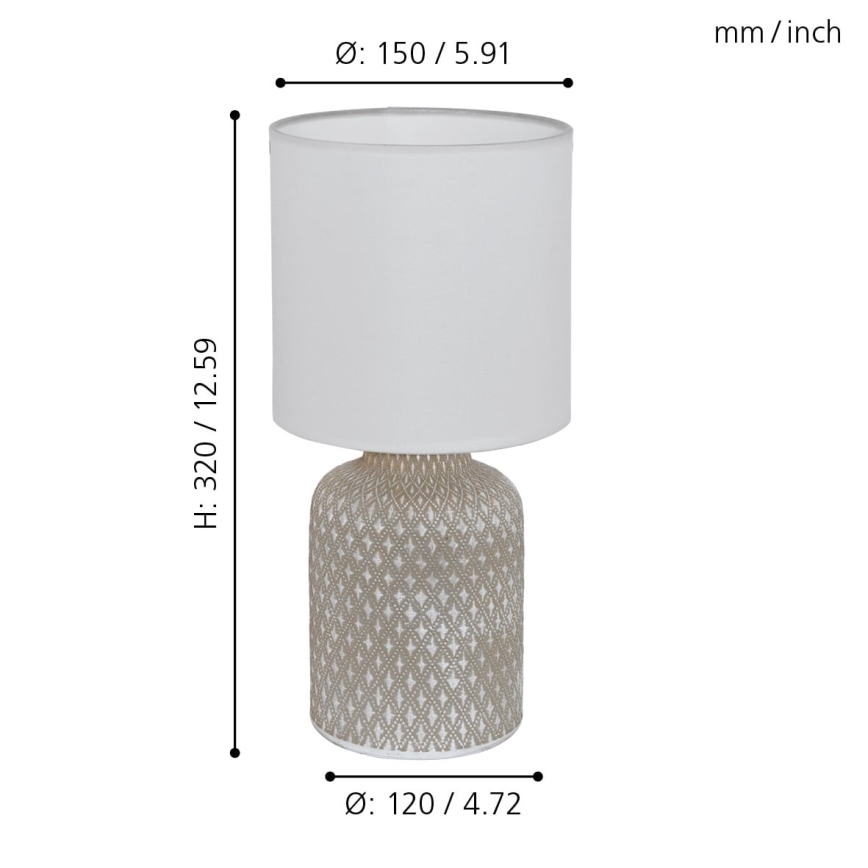 Eglo - Lâmpada de mesa 1xE14/40W/230V