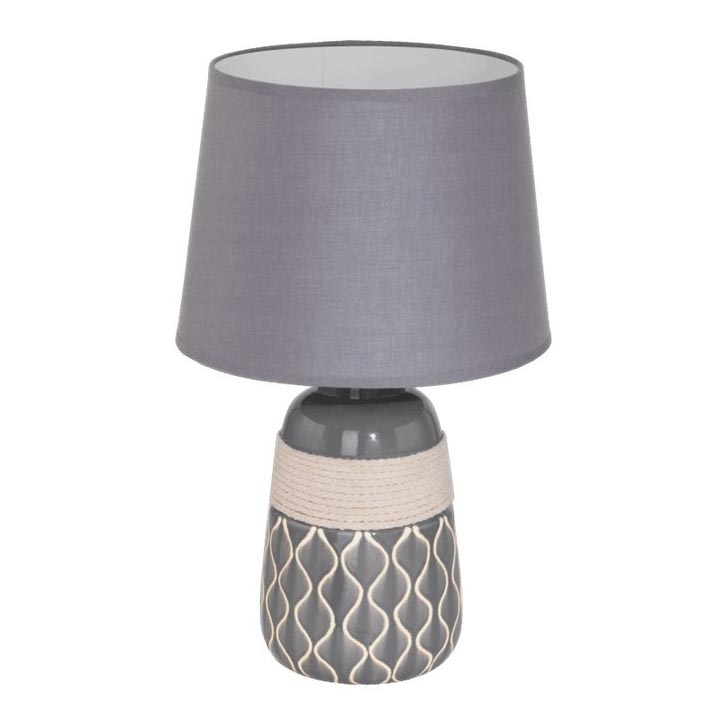 Eglo 97776 - Lâmpada de mesa BELLARIVA 2 1xE27/60W/230V
