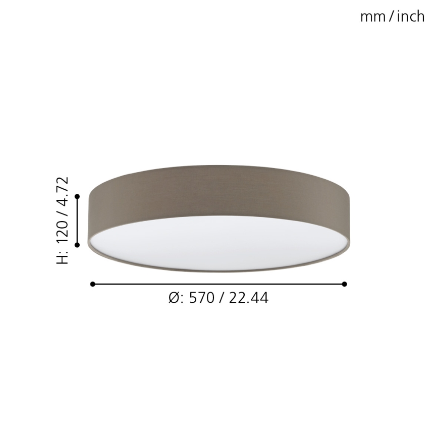 Eglo - Luz de teto fosca LED LED/40W/230V