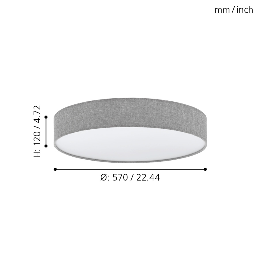 Eglo - Luz de teto fosca LED LED/40W/230V