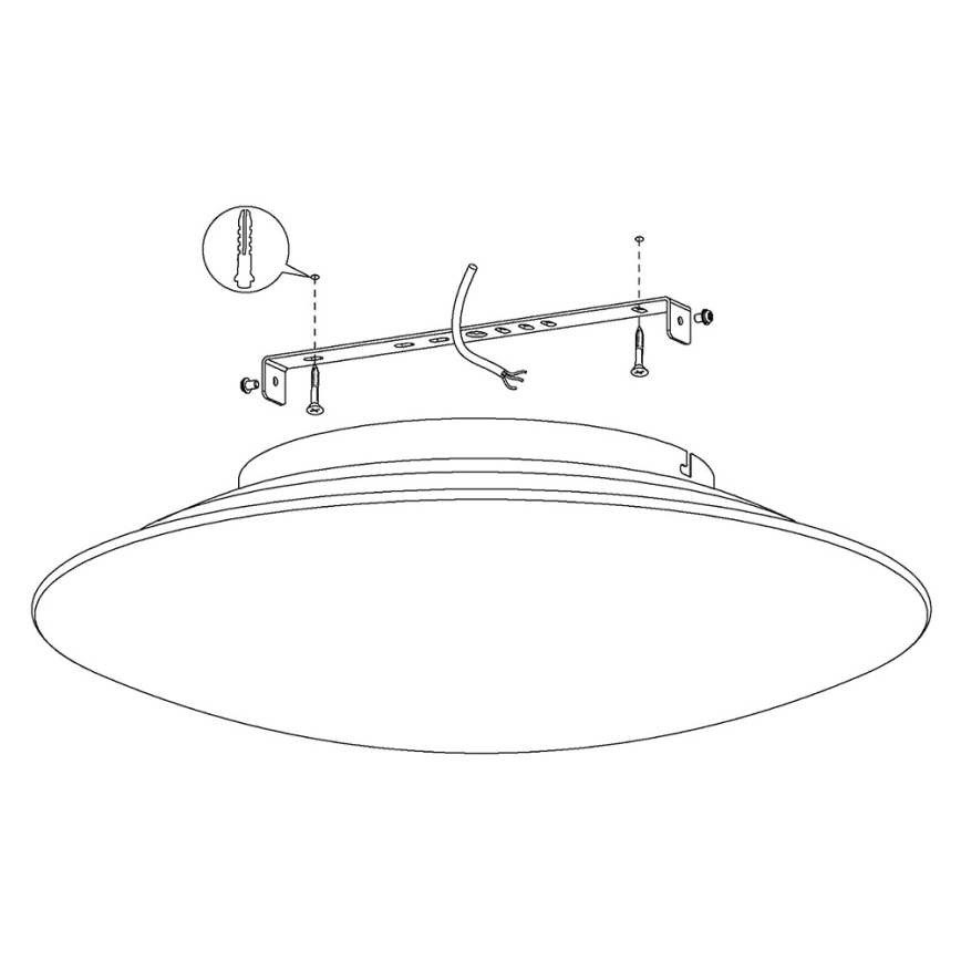 Eglo 97811 - Iluminação de teto LED com regulação FRATTINA-C 1xLED/27W/230V