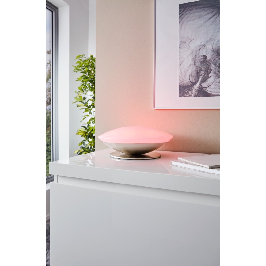 Eglo 97813 - Candeeiro de mesa LED RGB com regulação FRATTINA-C 1xLED/18W/230V