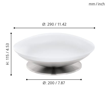 Eglo 97813 - Candeeiro de mesa LED RGB com regulação FRATTINA-C 1xLED/18W/230V
