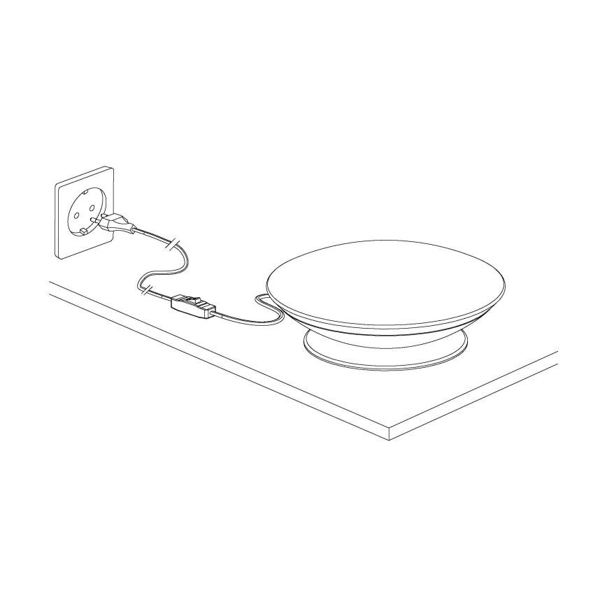 Eglo 97813 - Candeeiro de mesa LED RGB com regulação FRATTINA-C 1xLED/18W/230V