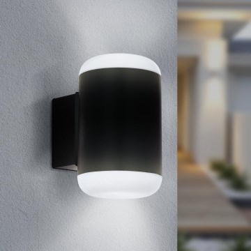 Eglo 97844 - Luz de parede de exterior MERLITO 1xE27/10W/230V preto antigo IP44