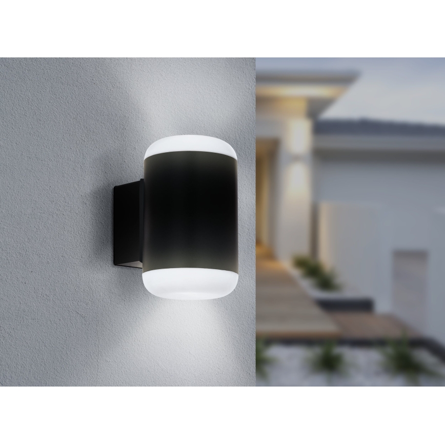 Eglo 97844 - Luz de parede de exterior MERLITO 1xE27/10W/230V preto antigo IP44