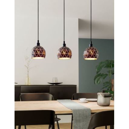 Eglo - Candelabro num fio 3xE14/40W/230V