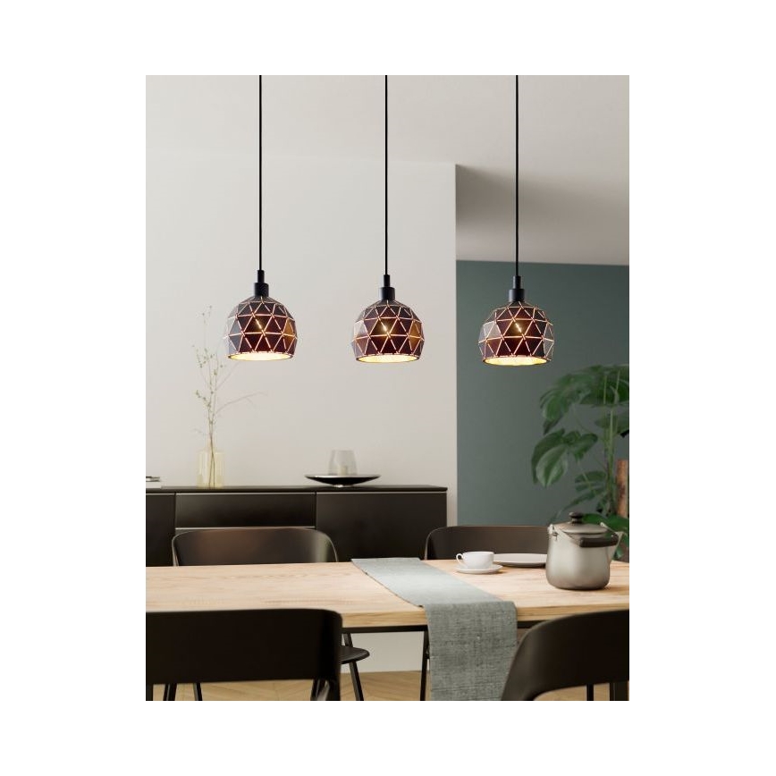 Eglo - Candelabro num fio 3xE14/40W/230V