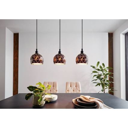 Eglo - Candelabro num fio 3xE14/40W/230V