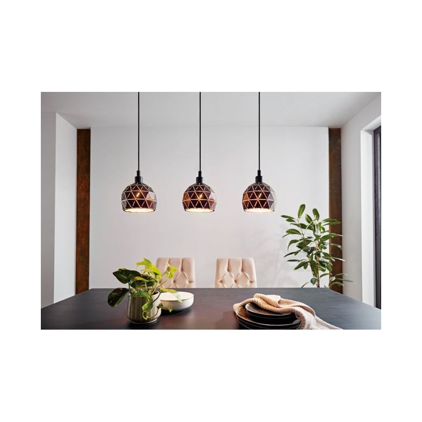 Eglo - Candelabro num fio 3xE14/40W/230V