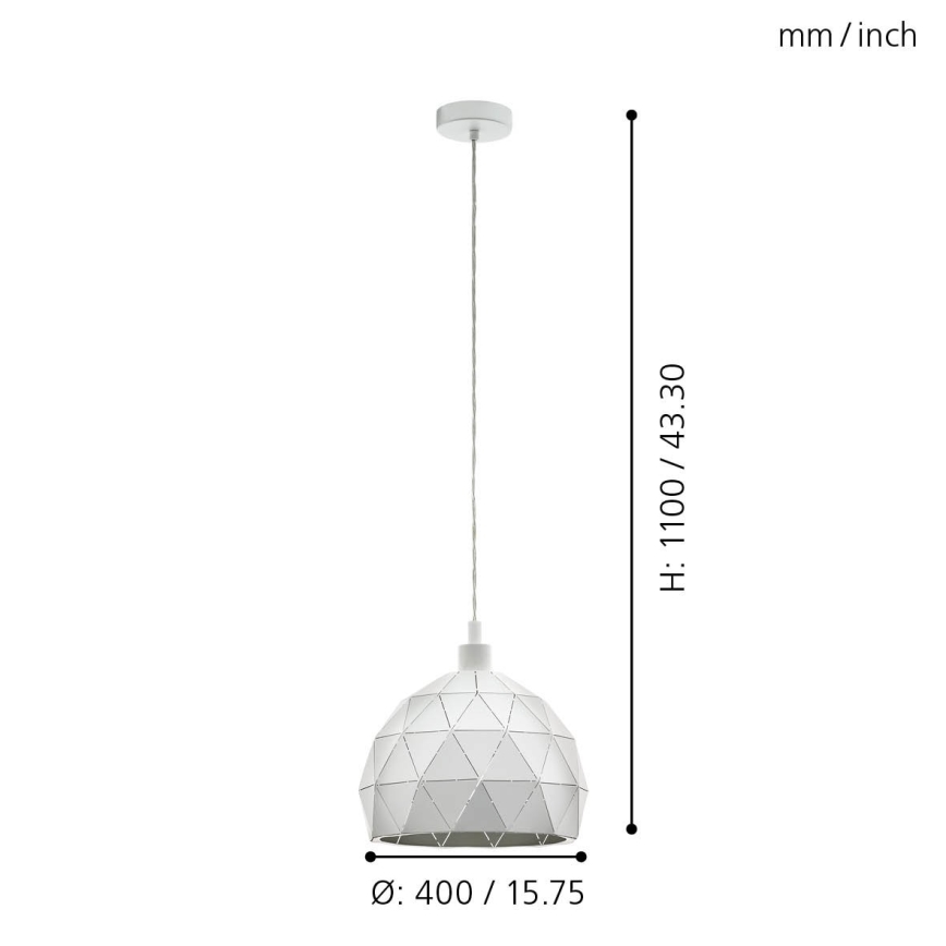 Eglo - Candelabro num fio 1xE27/60W/230V