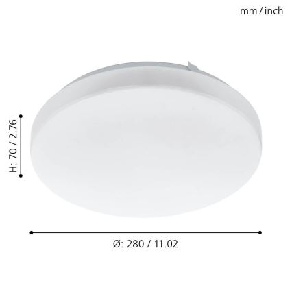 Eglo - Luz de teto LED LED/11,5W/230V