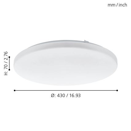 Eglo - Luz de teto LED LED/33,5W/230V