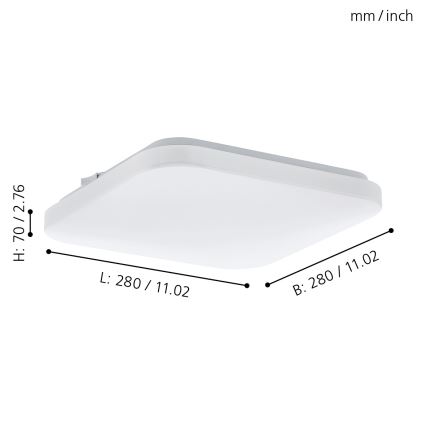 Eglo - Luz de teto LED LED/11,5W/230V