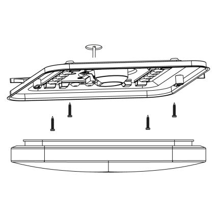 Eglo - Luz de teto LED LED/11,5W/230V